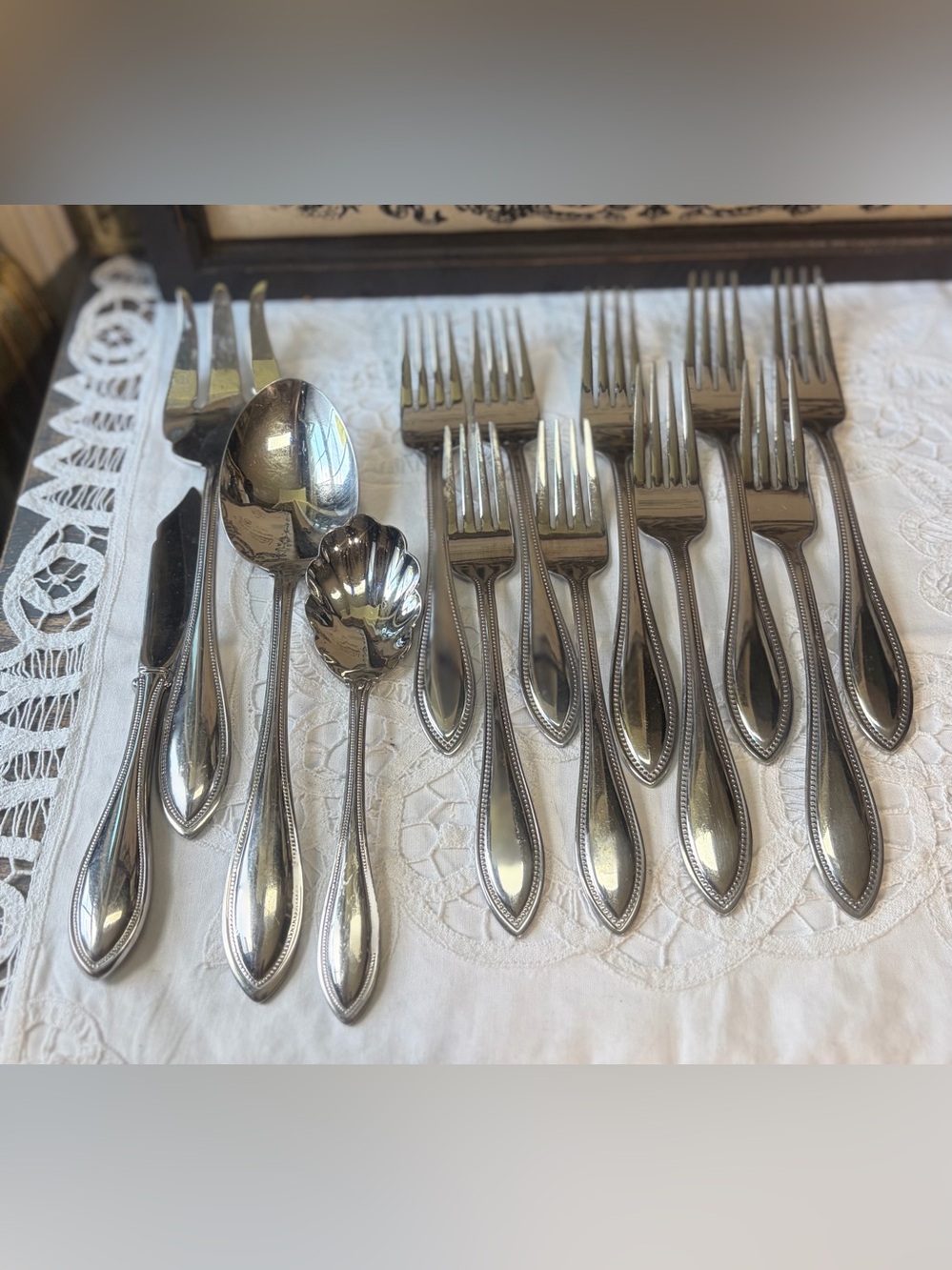 Oneida Harmony stainless flatware replacements forks serving